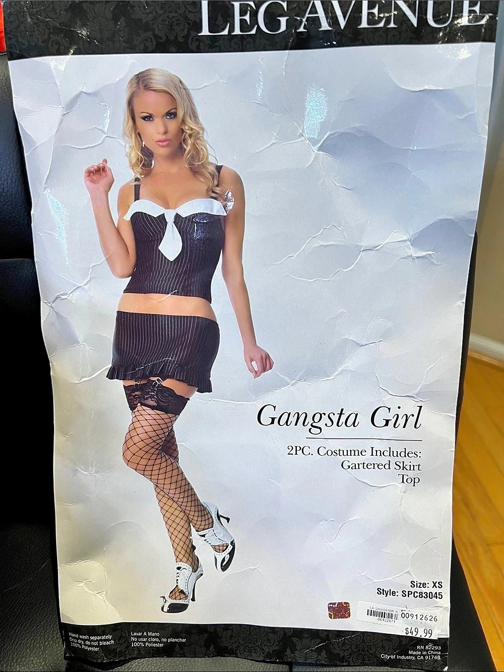 Leg Avenue Gangsta Girl Halloween Costume XS